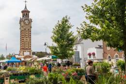 View of the clock tower in Epsom an historic market town in Surrey
