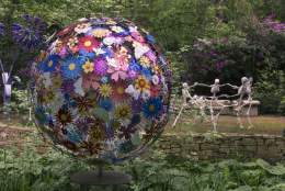 Pollination Sphere scultpure at The Sculpture Parl