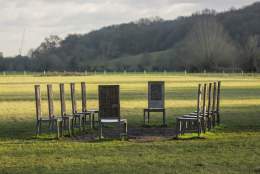 The Jurors, by artist Hew Locke at Runnymede and Ankerwycke, Surrey - Image credit: ©National-Trust-Images.James-Dobson