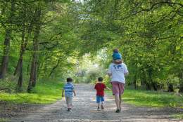Enjoying a walk at Hatchlands Park - image credit National Trust, Genevieve Aberdeen