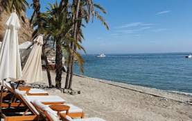 Beach Chairs at Descano Beach Club on Catalina Island