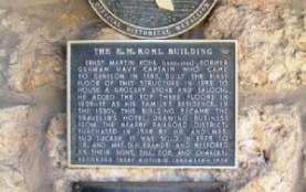 historical marker for the E. M. Kohl Building