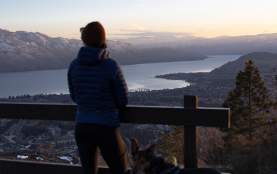 Mt. Boucherie Lookout in Spring looking over Okanagan Lake West Kelowna