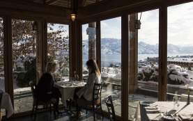 Old Vines Restaurant in Winter at Quails Gate