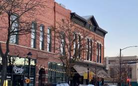 View of a block of downtown Longmont