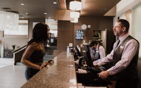 Hotel front desk