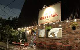 Nighthawk Napoletana Exterior at Night - Algiers Point