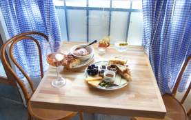 Wine, Fig Leaf Martini, Dill Meatballs & Cheese Plate - Bar Pomona