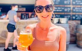 Woman at Bench Brewing Company