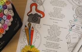 Zine colouring example