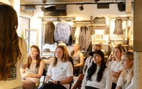 Shelen Boyes speaking at Women’s Fly Night at Patagonia Queenstown