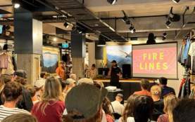 Patagonia Queenstown’s screening of mountain bike film Fire Lines enjoyed by a crowd of passionate mountain bikers