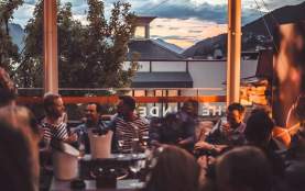 Friends at Sundeck Rooftop Bar