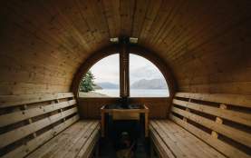 Views from the Secret Sauna at Lake Hawea