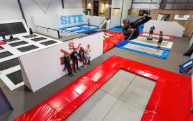 Soar higher than ever on our Super Trampolines