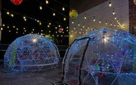 Juan's Igloo Dining - Holiday Lights in Downtown Richmond