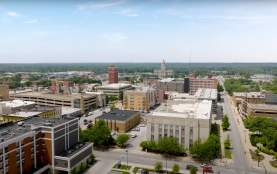 Downtown aerial view