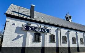 Stables exterior and sign