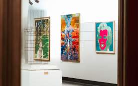 A gallery of paintings in the Swope Art Museum in Terre Haute, Indiana