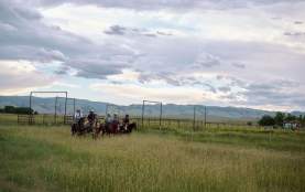 Group of people on horses