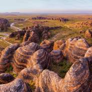 Aerial view of the Bungle Bungle Range in the Kimberley
