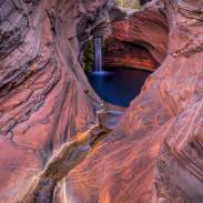 Landscape shot of Spa Pool, Hamersley Gorge in Karijini National Park