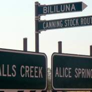 Shire of Halls Creek Tanami Road signs
