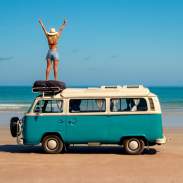 Combi on Cable Beach, Broome