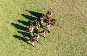 Revolutionary reenactment event at Rev Fest 2025