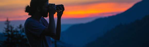 Photographer taking photo