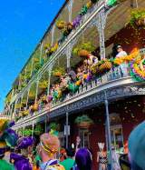 Mardi Gras French Quarter Balcony