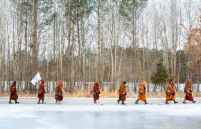 A Journey of Peace: Buddhist Monks’ Cross-Country Walk Comes Through Prince William