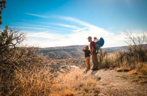 Family in Palo Duro Canyon