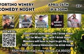 Comedy Night at Fortino Winery