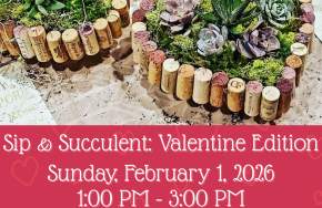 Sip & Succulent: Valentine Edition