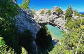Mackinac Island’s Arch Rock and Milliken Nature Center