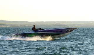 Boating at the lake