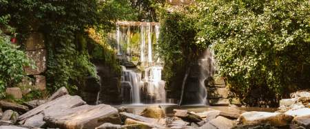 The waterfall in Penllergare woods