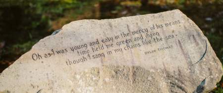 Dylan's Stone at Cwmdonkin Park