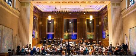 Image of Brangwyn Hall during BBC now concert