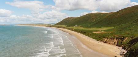 Photo of Rhossilli beach filming location