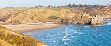Three cliffs bay