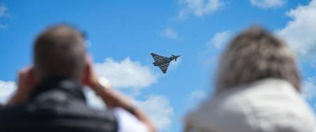 Typhoon in the sky