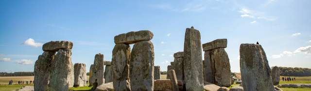 A view of the Stonehenge monument near Bristol by day