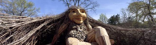 Thomas Dambo's Mother Earth Troll Garden Enchants Visitors at
