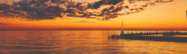 Kelleys Island Casino Sunset
