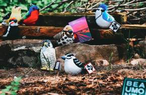Plush birdies from Beaumont CVB