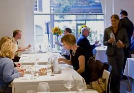 People dining at Volt in downtown Frederick