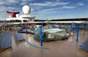 Carnival Spirit upper deck and pool