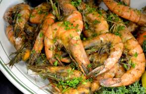 Plate of shrimp